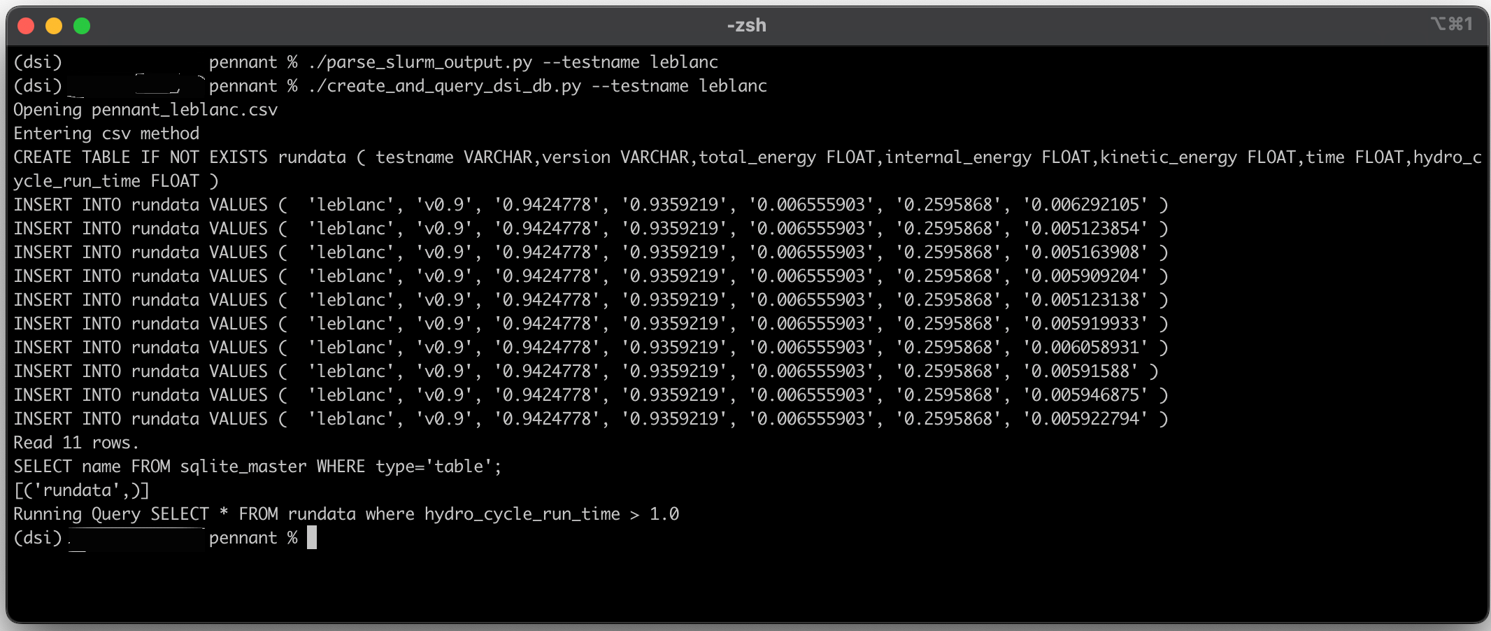 Screenshot of computer program output.